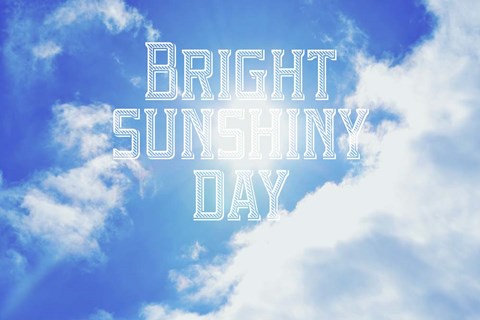 Framed Bright Sunshiney Day Print