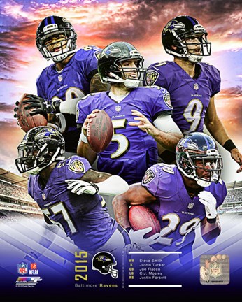 Framed Baltimore Ravens 2015 Team Composite Print