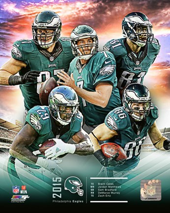 Framed Philadelphia Eagles 2015 Team Composite Print