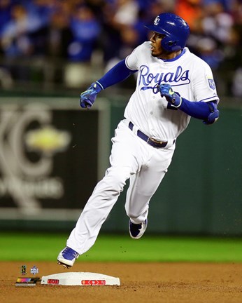 Framed Alcides Escobar Inside the park Home Run Game 1 of the 2015 World Series Print