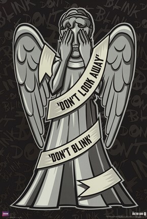 Framed Doctor Who - Weeping Angels Print