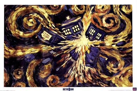 Framed Doctor Who - Exploding Tardis Print