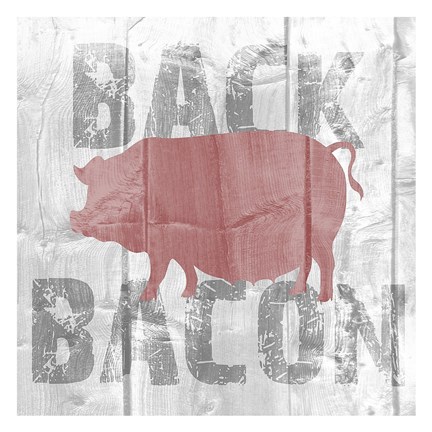 Framed Back Bacon Print