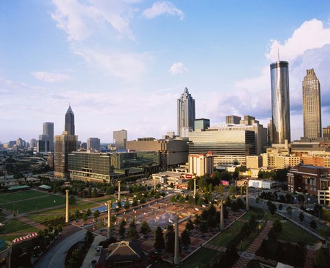 Framed Centennial Olympic Park, Atlanta, Georgia Print