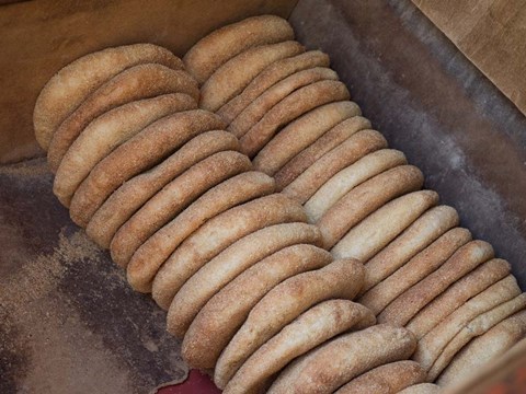 Framed Bread Baked in Oven, Fes, Morocco Print