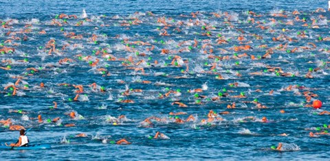 Framed Ford Ironman World Championship, Kailua Kona, Hawaii Print