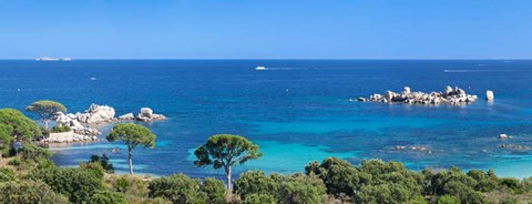 Framed Palombaggia Beach, Corse-Du-Sud, Corsica, France Print