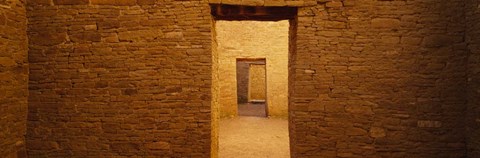 Framed Anasazi Ruins, Pueblo Bonito, New Mexico Print