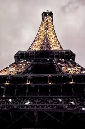 Framed Eiffel Lights Print