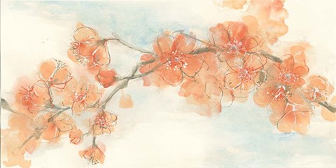 Framed Peach Blossom II Print