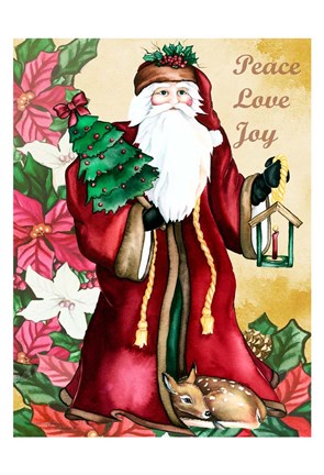 Framed Peace Love Joy Print