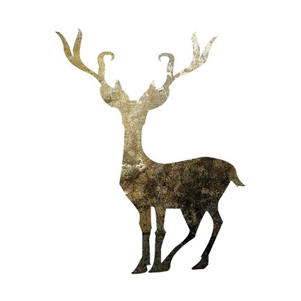 Framed Glimmer Deer 4 Print