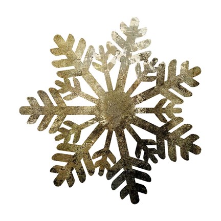 Framed Glimmer Snowflakes 1 Print