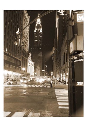 Framed Streets Of NY Print