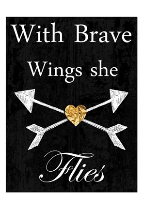 Framed Brave Wings Print