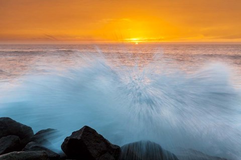 Framed Sunset Splash Print