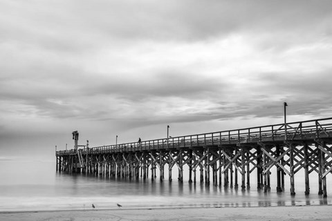 Framed Gavoita Storm Pier Print