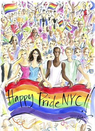 Framed Happy Pride NYC! Print