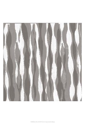Framed Pattern Waves II Print