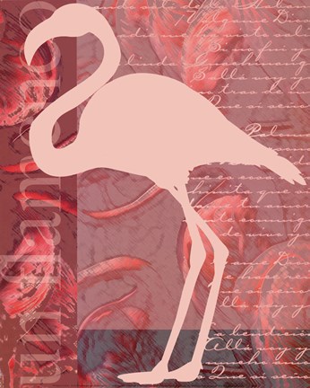 Framed Flamingo Pink Print