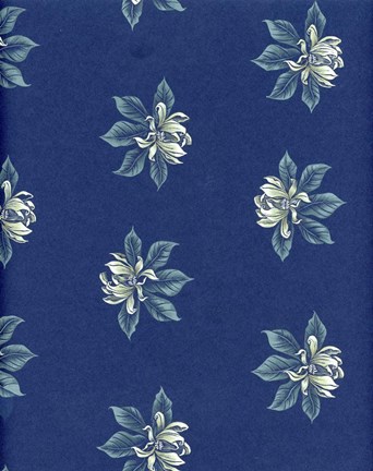 Framed Magnolia Blue Print