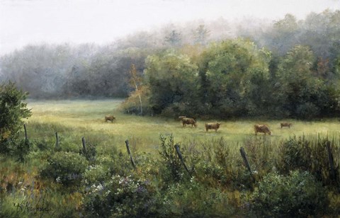 Framed Vermont Pasture Print