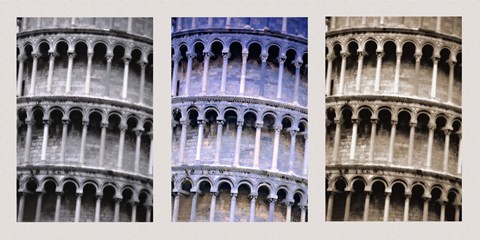 Framed Different Color Exposures of Colleseum Print