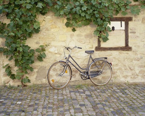 Framed Bicycle, Turckheim, France 99 Print