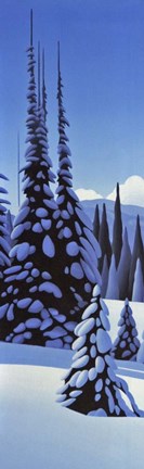 Framed Alpine Winter Print