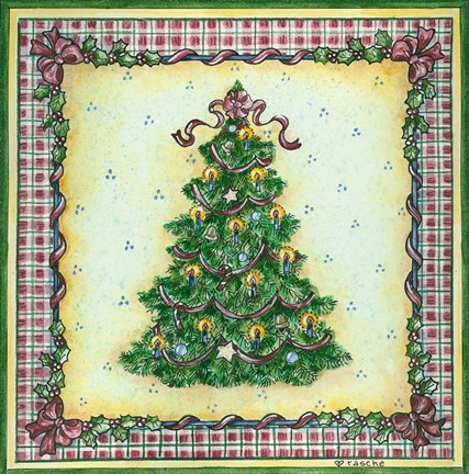 Framed Christmas Tree Print