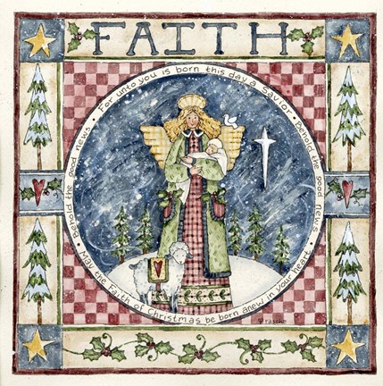 Framed Christmas Faith Print