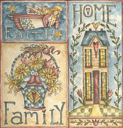 Framed Faith - Family - Home Print