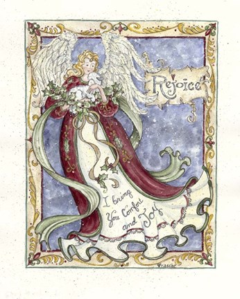 Framed Rejoice Angel Print