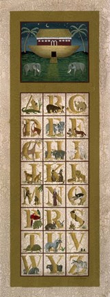 Framed Noah&#39;s Ark ABC Print