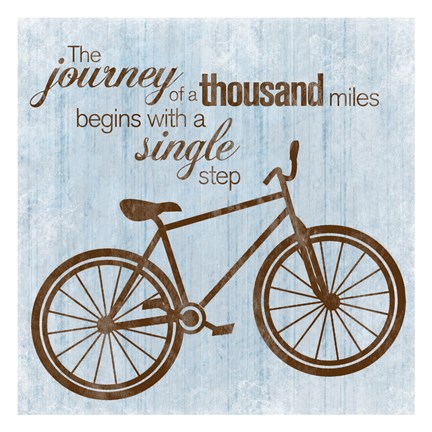 Framed Journey Bike Print