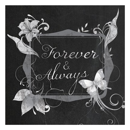 Framed Forever Always Print