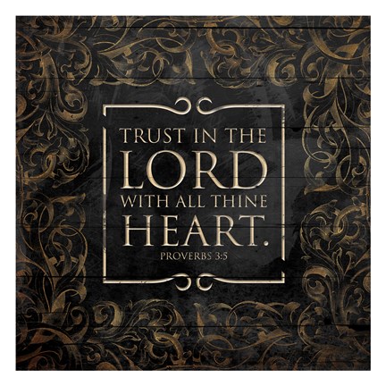 Framed Lord With Heart Print
