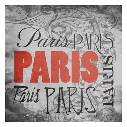 Framed Paris Victorian Print