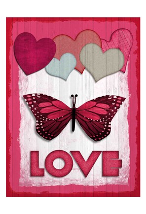 Framed Valentines Day Love Print