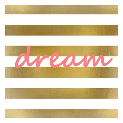 Framed Pink And Gold Dream Print