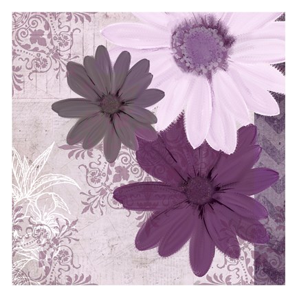 Framed Purple Bloom 3 Print