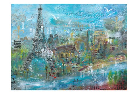 Framed Paris in the Afternoon Print