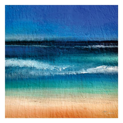 Framed Sharp Beach Abstract Print