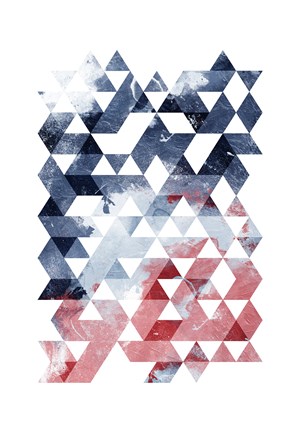 Framed Americana Triangles Third Print