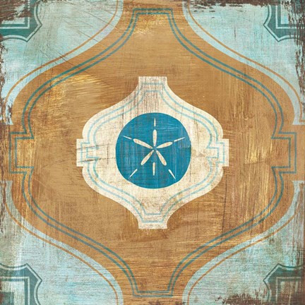 Framed Bohemian Sea Tiles VII Print
