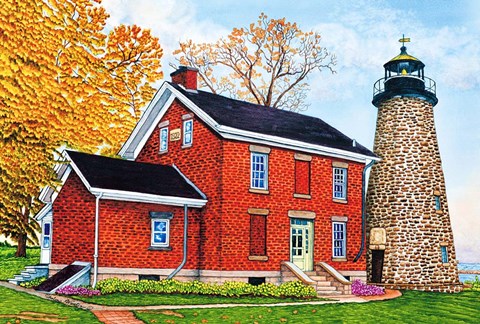 Framed Charlotte-Genesee Lighthouse, Rochester, Ny Print