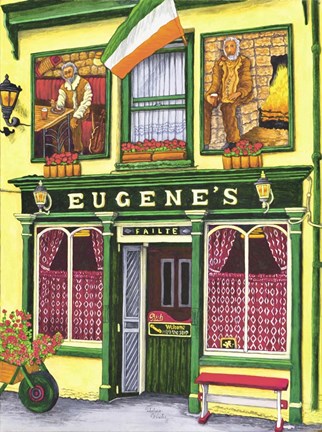 Framed Ireland - Eugene&#39;s Pub Print