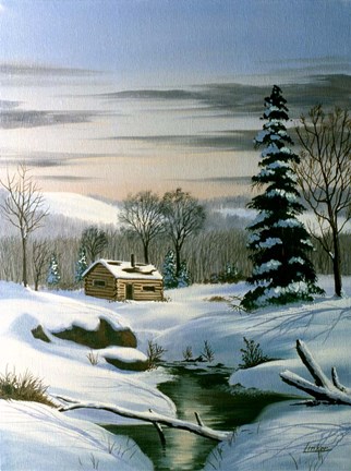 Framed Winter Landscape 22 Print