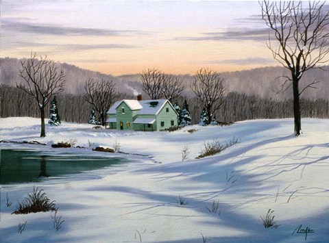 Framed Winter Landscape 35 Print