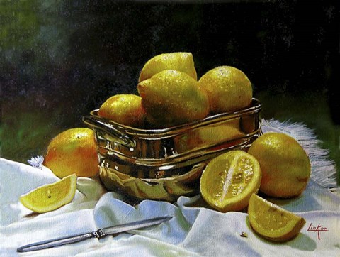 Framed Lemons 2 Print